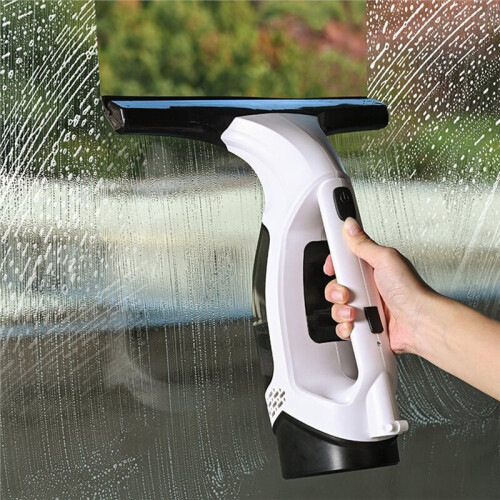 Cordless Window Vacuum Squeegee, Electric Cleaner with Multi-Purpose Bottle for Various Surfaces EU Plug 2