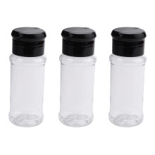 60Pcs/Set 100Ml Spice Salt Pepper Shakers Black Seasoning Jar Can Pepper Bottle Barbecue Condiment Kitchen Gadget Tool
