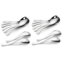 16 Pack Soup Spoons, Stainless Steel Soup Spoons, Thick Heavy-Weight Table Spoons