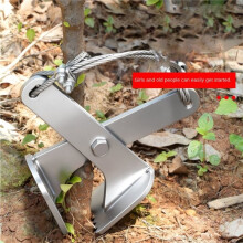 Estirpatore di Radici per Alberi, Attrezzo per La Pulizia del Terreno con Costruzione Rinforzata per Compiti di Rimozione di Radici Difficili