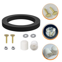 1Set Rv Toilet Vervangingsset Met Ringen Van Plastic, En Rubber