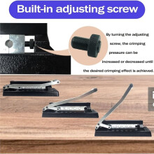 Heavy Duty Bench Hose Crimper for 1/4, 5/16, 3/8in ID Hoses, Hose Crimping Tool Air Hose Crimper, Torch Hose Repair Kit