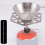 Les dessus de poêle de camping hexagonaux en acier inoxydable, 4