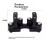 Handlebar Riser Clamp Mount Base Heightening Move Back Damping Stabilizer for   450MT MT450 MT 450 MT 6