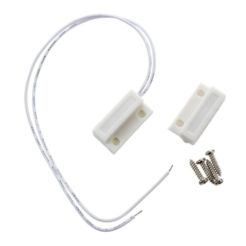 2X White Door Window Contacts Magnetic Reed  Sensor 2