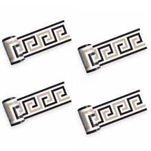 4X 2M Self-Adhesive Side Tile Sticker Bathroom Kitchen Restaurant Wall Stair Floor Border Tile Sticker