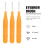 20St Compacte Nylon Cosmetic Brushes Met Comfort Handvat 5