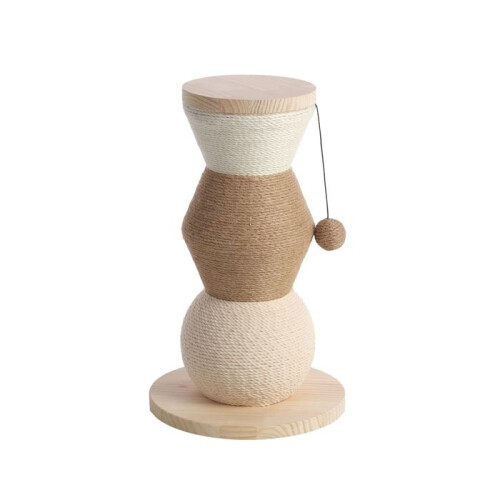 Albero per gatti e gioco sospeso Stubb 47 cm beige 1