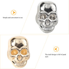 20St Skull Prong Studs Zinklegering Voor Punk Kledingaccessoires