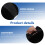 1X Auto Hoofdsteunkussen, Polyester Met Glinsterende Strass Details 1