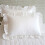 2X  Cotton Ruffle Pillowcase Ruffled Pillow Cover White Pillow Case 2