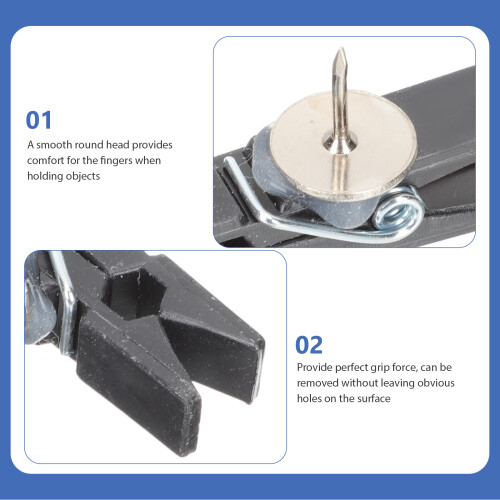 50St Compacte Multifunctionele Push Pin Clips Voor Thuis En Kantoor 2