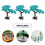 6St Miniatuur Dennenboom Versiering Van Duurzaam Plastic 5