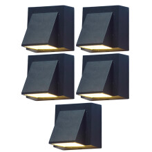 5X 3W Moderno Minimalista Creativo Esterno Impermeabile Lampada Da Parete Un LED Da Giardino Luce Esterna Porta Balcone Balcone Luce del Giardino