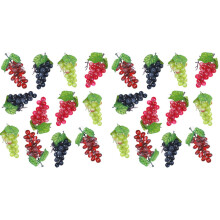 24 Grappoli Artificiali Simulazione Uva Grappoli Decorativi Realistici Grappoli per Centrotavola Cucina Vino Vino