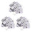 300 Piece Mirror Tile Wall Sticker 3D Decal Room Decor Stick (Silver) 1