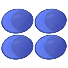 4X Ventaglio Tondo Pieghevole Blu