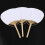 60 pcs/lot wedding White Paddle Fan for wedding decoration 2