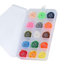 Professional Fly Fishing Lures Crafting Set-15 color mixed pack
