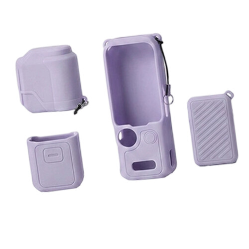 Thin Silicone Case Protector For Pocket 4 Video-Purple Color