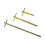 Steel Elevator Triangular Key With Extended Design- 100mm 2