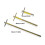 Steel Elevator Triangular Key With Extended Design- 100mm 4
