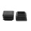 Chair Leg Plastic Blanking End Cap Square Tube Insert Black 20mmx20mm 150Pcs 6