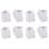 80X White 25mm Inner Plastic Curtain Rings 1