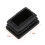 40 Pcs Plastic Rectangular End Cap 30mm X 20mm Threaded Pipe Tube Insert Rubber Feet 5