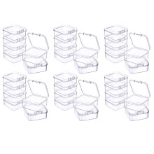 36 Pieces Plastic Clear Storage Box for Collecting Small Items, Beads, Jewelry, Business Cards