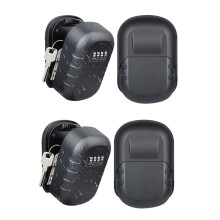2X Key Sperren Box Wand Halterung 4 Stellige Kombination Wetterfeste Key Lager Sperren Box, Sicherheits Combo Sperren Box mit Großer Kapazität
