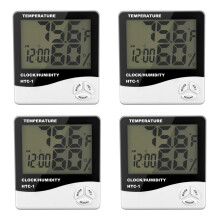 4X Digital LCD Interior Habitacion Exterior Temperatura Electronica Humedad Medidor Termometro Higrometro Estacion