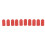 10Pieces Drumstick Silencers with Nonslip Design Drumstick-Red 1