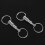 4 Pieces Removable Double Keychains Iron Nickel Double Detachable Keychain Double Keychain Rotating Ring Keychain 6