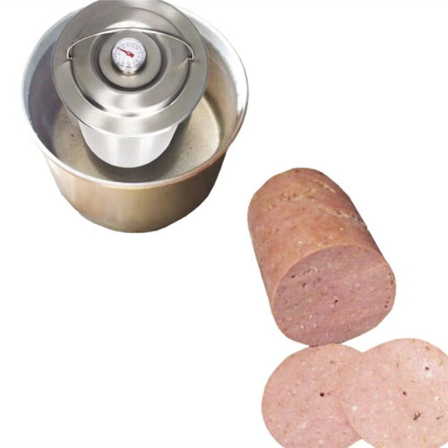 Stainless Steel Ham Press Maker Machine with Thermometer, Meat Poultry Kitchen Cooking Tools 2
