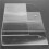 3X Clear Acrylic Remote Control Holder Wall Mount Media Organizer Storage Box (Three Compartments) 9