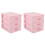 2X Plastic Drawer Designed 3 Compartment Jewelry Storage Box 1