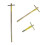 Steel Elevator Triangular Key With Extended Design-300mm 7