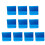 Set van 10 premium golfcapclips van-Koningsblauw 1