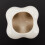 2X Tooth Shape White Ceramic Flower Pot Modern Design Planter Teeth Model  Desktop Pot  Gift(Without Plants) 6