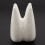 2X Tooth Shape White Ceramic Flower Pot Modern Design Planter Teeth Model  Desktop Pot  Gift(Without Plants) 7