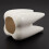 2X Tooth Shape White Ceramic Flower Pot Modern Design Planter Teeth Model  Desktop Pot  Gift(Without Plants) 8