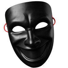 Uniek theatraal maskerademasker met gedurfde uitdrukkingen-D