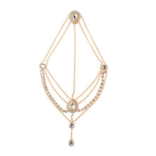 1X Gouden Rhinestone Hair Hoofdband Voor Huis En Gelegenheden