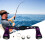 Poignée de moulinet de pêche Baitcast, Double bascule en-1 8