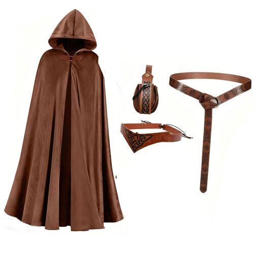 Accessoires de Costume Vikinges d'halloween, Costume de-Brun
