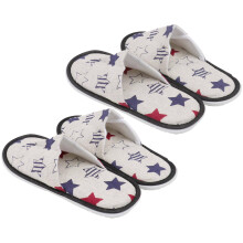 2Paren Eenmalige Kinderpantoffels Antislip Stoffen Huisslippers