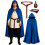Accessoires de Costume de Chevalier médiéval, ceinture en-Bleu 8