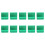 Set van 10 premium golfcapclips van-Smaragdgroen 1