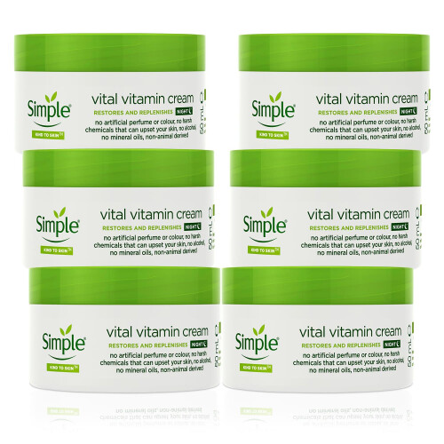 Simple Simple Vital Vitamin Night Cream 50ml 6 Pack